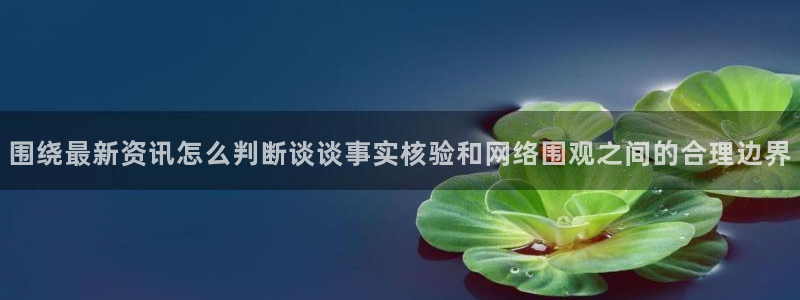 热点爆料事件:围绕最新资讯怎么判断谈谈事实核验和网络围观之间的合理边界