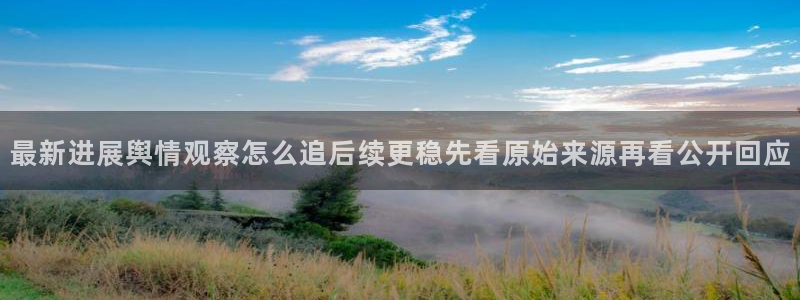 网络热门话题：最新进展舆情观察怎么追后续更稳先看原始来源再看公开回应