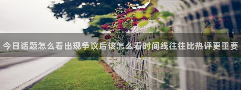 黑料爆料新闻：今日话题怎么看出现争议后该怎么看时间线往往比热评更重要
